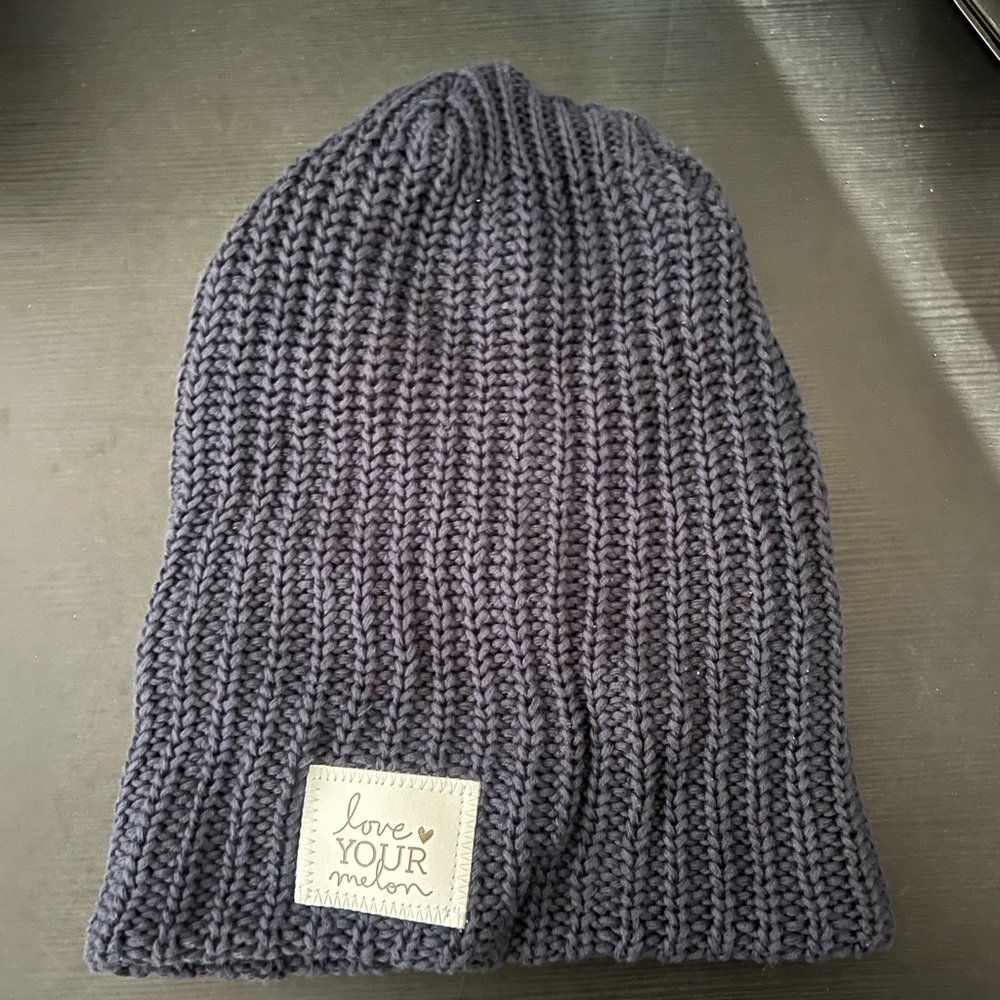 Love Your Melon Navy Knit Beanie